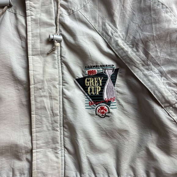 Vintage Starter CFL Grey Cup Zip-up Jacket Size XXL - Picture 4 of 7